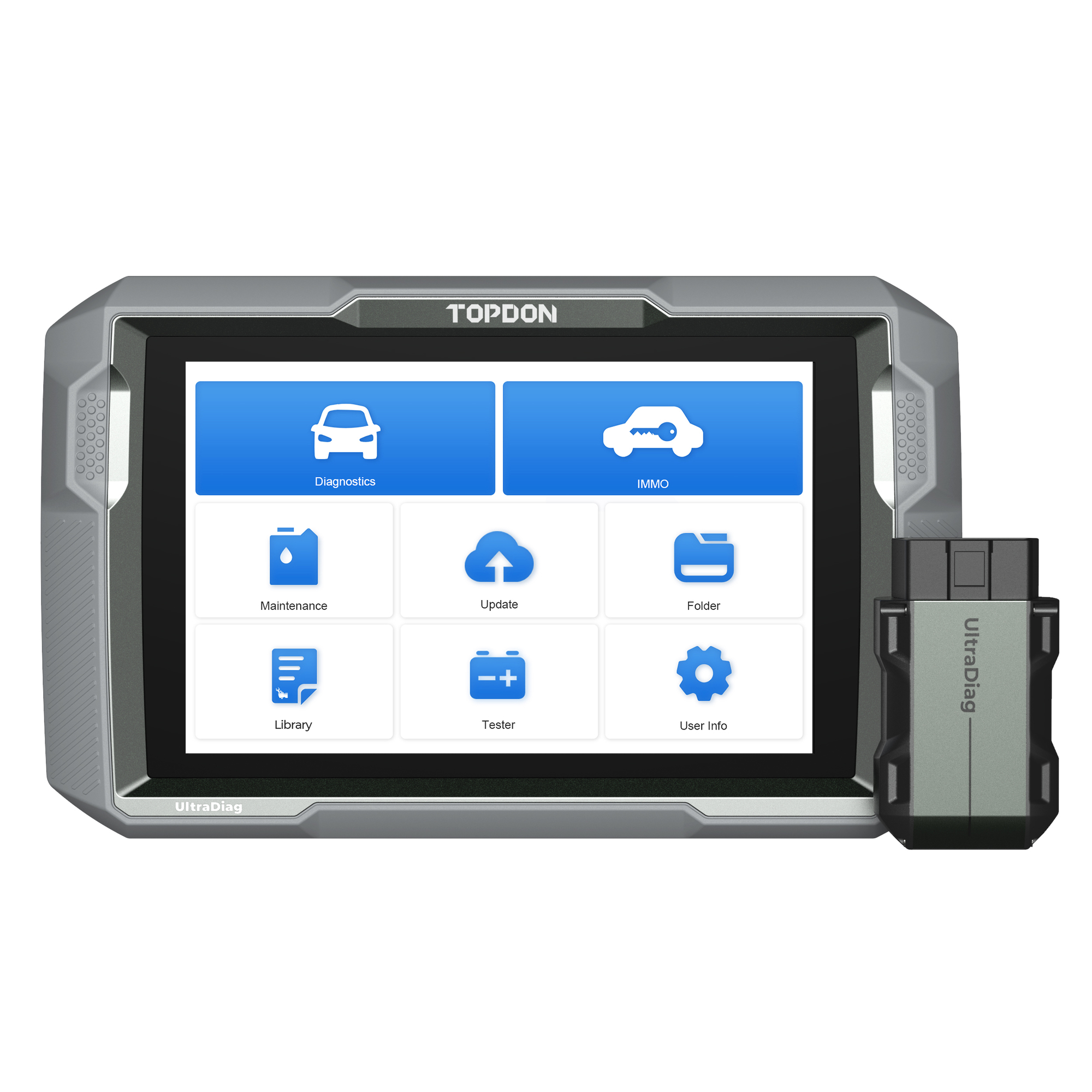 TOPDON UltraDiag Scan Tool - 8in. Display, Key Programming, Full-System Diagnostics, Model# ULTRADIAG